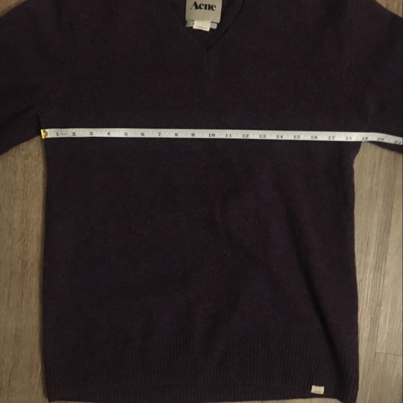 ACNE Purple Sweater, Lambs Wool - Picture 8 of 13